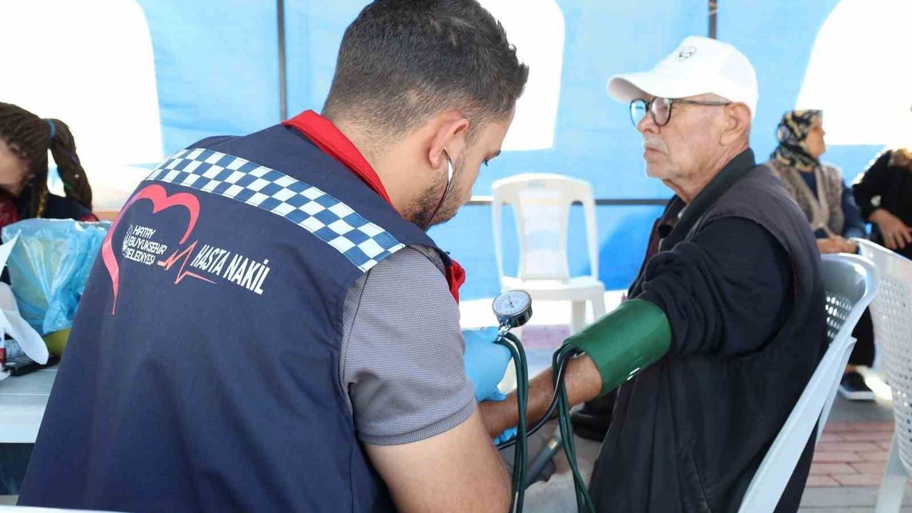 Samandağ'da ücretsiz sağlık taraması yapıldı