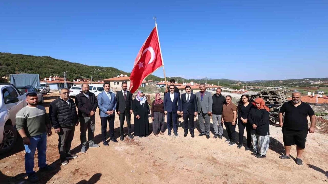 Vali Masatlı'ya Kışlak'ta bayraklı karşılama