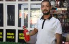 Yıkatmaya getirilen araçtan çıkan dumanları fark eden çalışanın hızlı müdahalesi aracı yanmaktan kurtardı