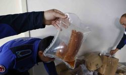 Menşei belirsiz 100 kilogramlık kabak tatlısı imha edildi