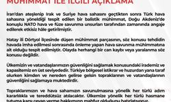 MSB: 'Hatay'a düşen mühimmat parçasının, söz konusu tehdidin havada imha edilmesi sonrasında önleme yapan hava savunma mühimmatına ait olduğu tespit edilmiştir'