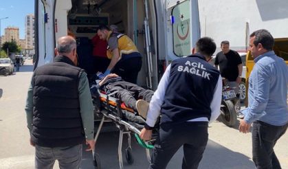 Motosikletten düşen sürücü yaralandı