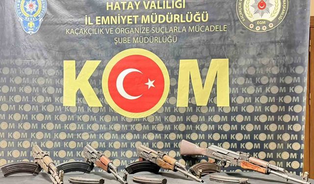 Hatay'da kalaşnikof kaçakçılığında: 4 kişi tutuklandı