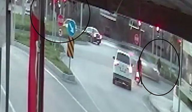 Işık ihlali yapan motosiklet otomobille çarpıştı: 2 yaralı