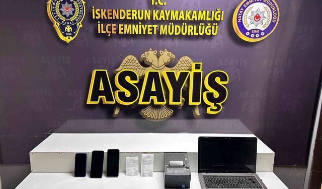 İskenderun'da bahis oynayanlara suçüstü; 3 gözaltı