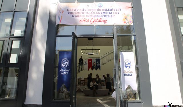 İskenderun’da “Karma Resim” Sergisi Sanatseverlerle Buluştu