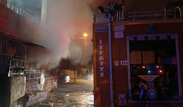 Dörtyol'da ev yangını