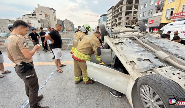 Hatay’da Feci Kaza! Takla Atan Otomobilde 2 Kişi Hayatını Kaybetti