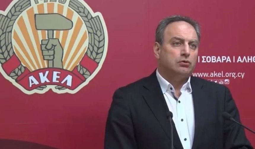 AKEL Genel Sekreteri Stefanu: 'İsrail, Güney Kıbrıs'ı kendi projelerinde araç olarak kullanıyor'