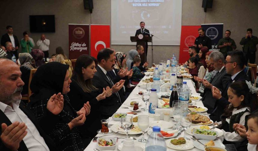 Hatay'da şahit aileleri ve gaziler iftar sofrasında buluştu