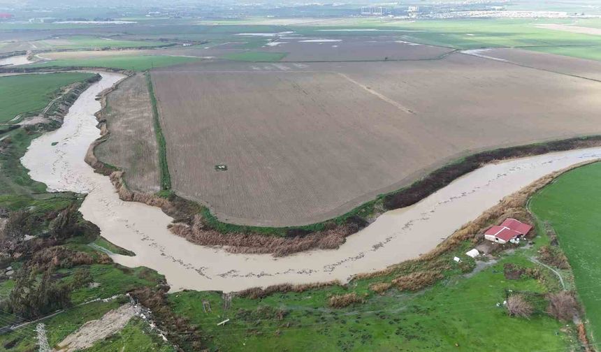 Son 65 yılın en kurak yılıyla yok olma noktasına gelen Asi Nehri'nde yağışlarla birlikte debi yükseldi