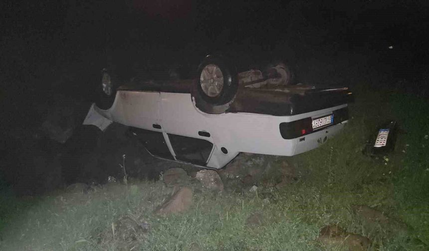 Hatay'da takla atan Fiat Tofaş ters döndü: 1 yaralı