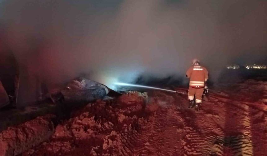 Konteyner yangınında 1 kişi öldü