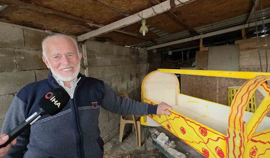 Mesleğine ömrünü adayan tahta beşik ustası, sanatını yaşatacak çırak bulamadı
