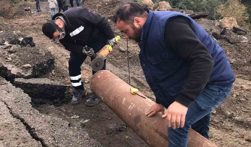 Payas'ta içme suyu hattı hızla onarıldı