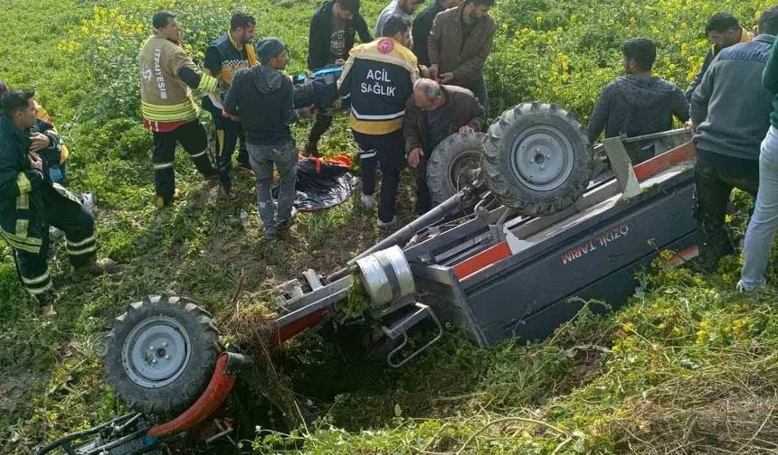 Takla atan patpatın sürücüsü yaralandı